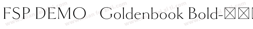 FSP DEMO   Goldenbook Bold字体转换